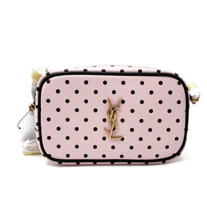 Saint Laurent Lou Mini Polka Dot 612563 2q81w 5860 Pink & Black Leather Cross Body Bag - photo 5