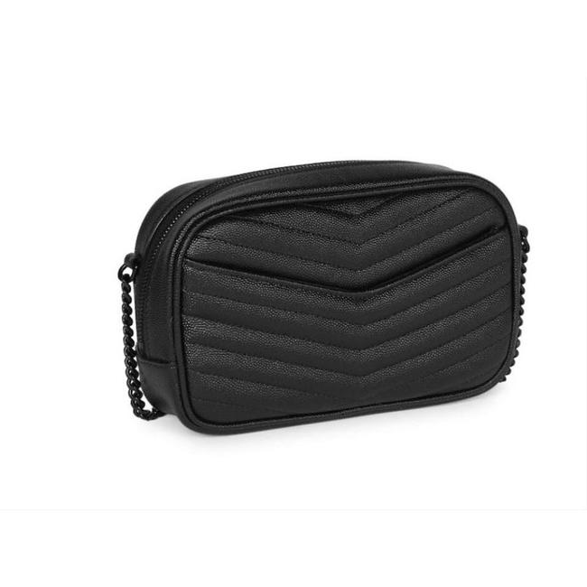 Saint Laurent Lou Monogram Camera Mini Black Leather Cross Body Bag - photo 3