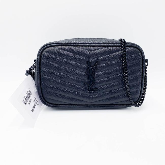 Saint Laurent Lou Monogram Camera Mini Black Leather Cross Body Bag - photo 5