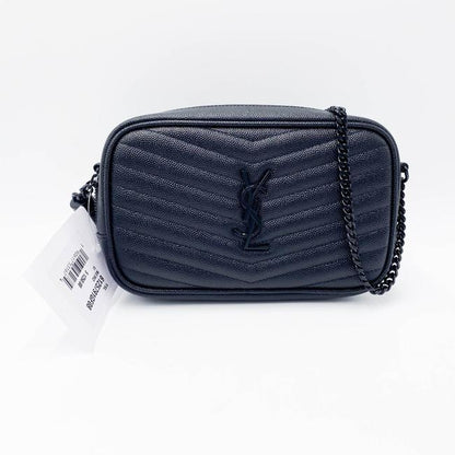 Saint Laurent Lou Monogram Camera Mini Black Leather Cross Body Bag - photo 5
