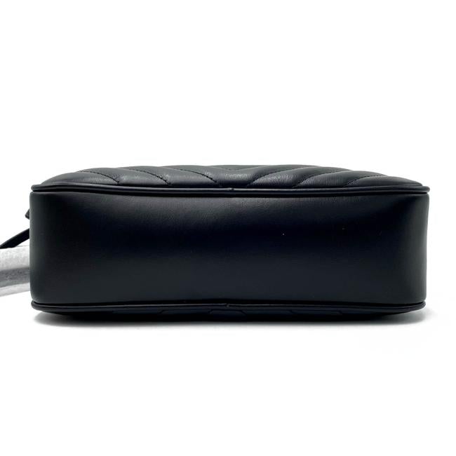 Saint Laurent Lou Monogram Quilted Camera Gold Ghw 2021 Black Leather Cross Body Bag - photo 7