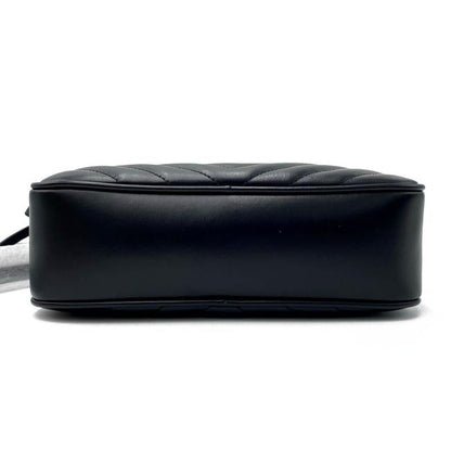 Saint Laurent Lou Monogram Quilted Camera Gold Ghw 2021 Black Leather Cross Body Bag - photo 7