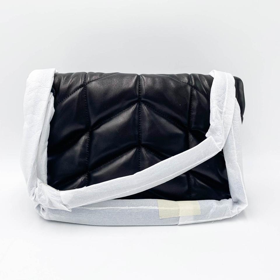 Saint Laurent Lou Small Puffer Lambskin Flap-top Hardware Bhw Black Leather Shoulder Bag - image 4