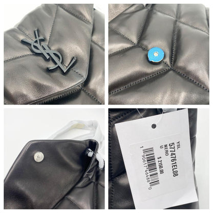 Saint Laurent Lou Small Puffer Lambskin Flap-top Hardware Bhw Black Leather Shoulder Bag - image 9