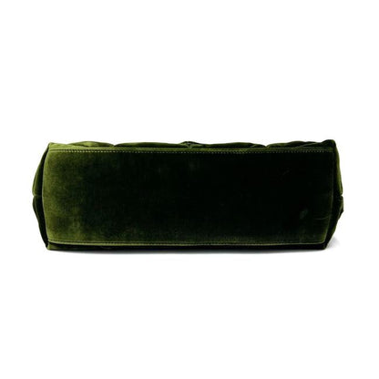 Saint Laurent Lou Small Quilted Puffer 2021 Green Velvet Shoulder Bag - photo 7