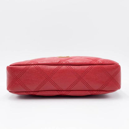 Saint Laurent Mini Becky Quilted Red Leather Cross Body Bag - photo 7
