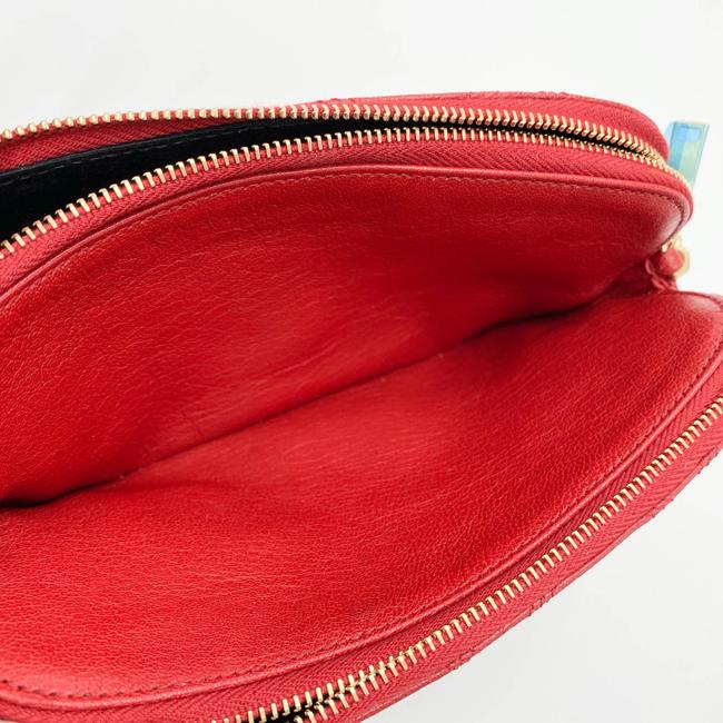 Saint Laurent Mini Becky Quilted Red Leather Cross Body Bag - photo 10