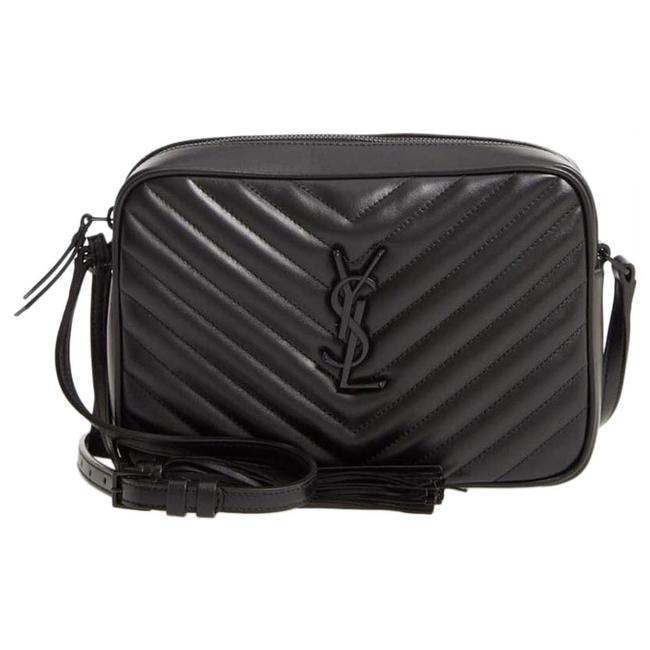 Saint Laurent Monogram Camera Lou Matelasse Black Calfskin Leather Cross Body Bag - image 1