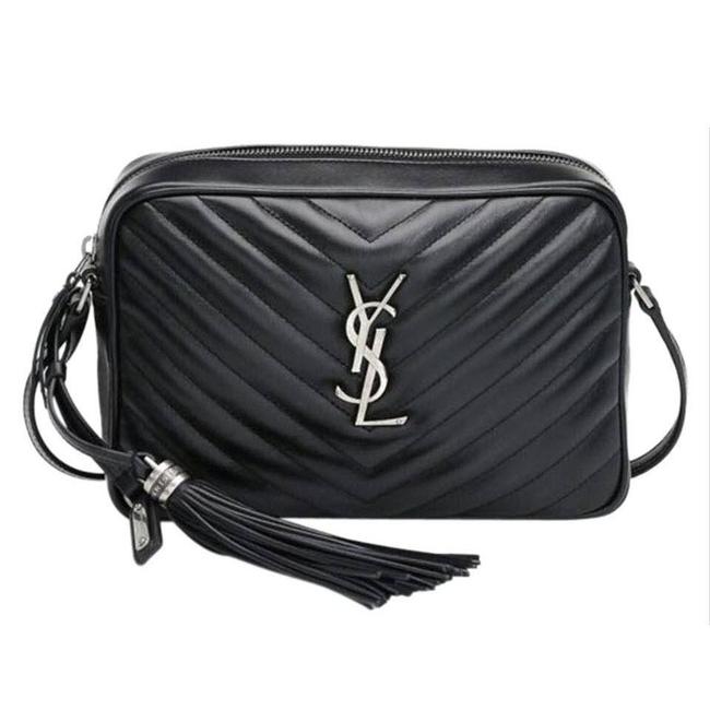 Saint Laurent Monogram Camera Lou Matelasse Black Calfskin Leather Cross Body Bag - image 1
