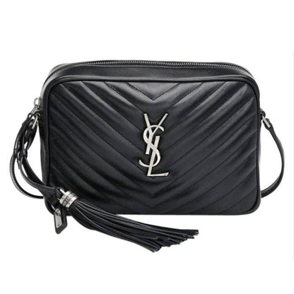 Saint Laurent Monogram Camera Lou Matelasse Black Calfskin Leather Cross Body Bag - image 1