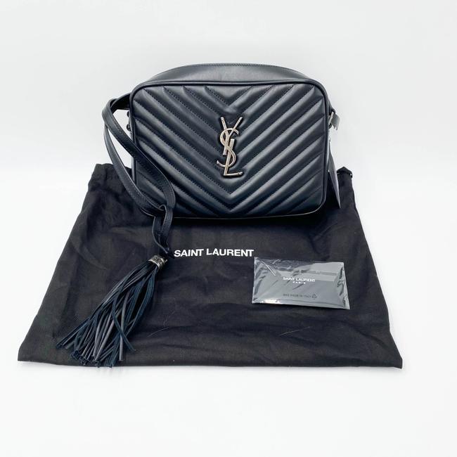 Saint Laurent Monogram Camera Lou Matelasse Black Calfskin Leather Cross Body Bag - image 3