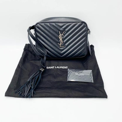 Saint Laurent Monogram Camera Lou Matelasse Black Calfskin Leather Cross Body Bag - image 3