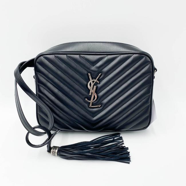 Saint Laurent Monogram Camera Lou Matelasse Black Calfskin Leather Cross Body Bag - image 4