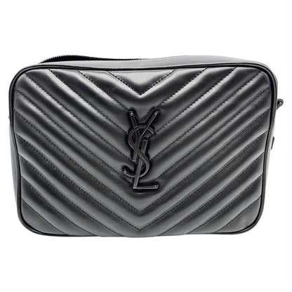 Saint Laurent Monogram Camera Lou Matelasse Black Calfskin Leather Cross Body Bag - image 5