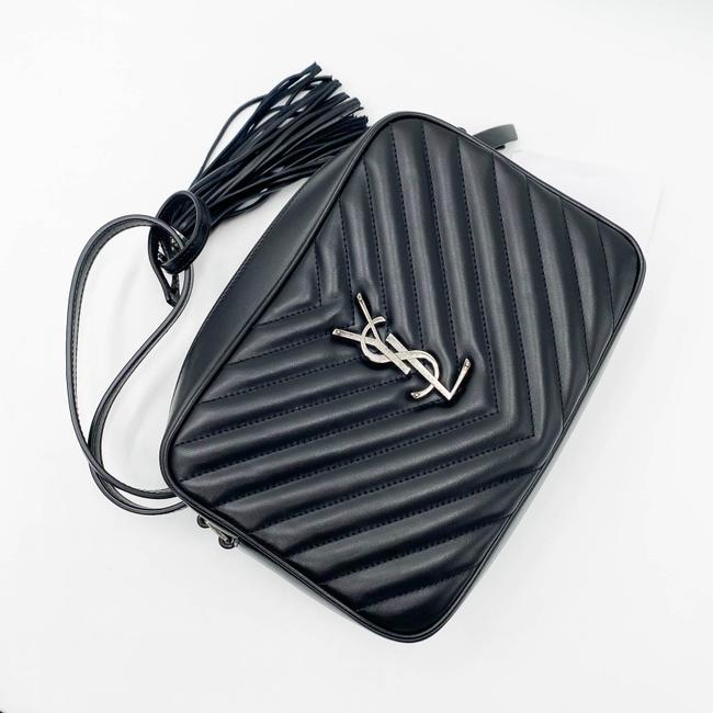 Saint Laurent Monogram Camera Lou Matelasse Black Calfskin Leather Cross Body Bag - image 7