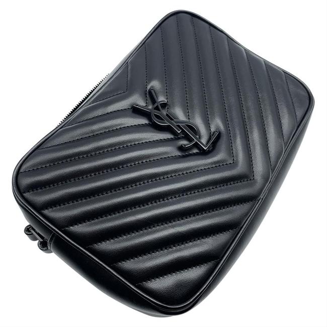 Saint Laurent Monogram Camera Lou Matelasse Black Calfskin Leather Cross Body Bag - image 8