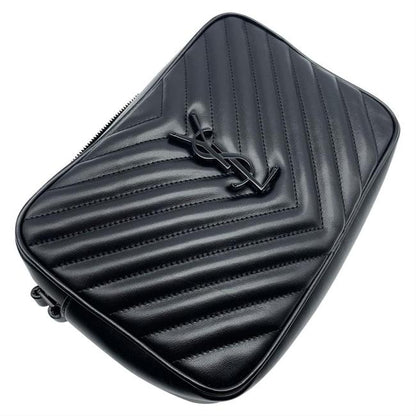 Saint Laurent Monogram Camera Lou Matelasse Black Calfskin Leather Cross Body Bag - image 8