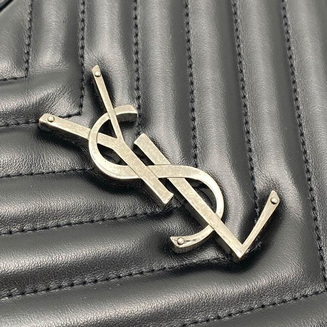 Saint Laurent Monogram Camera Lou Matelasse Black Calfskin Leather Cross Body Bag - image 8