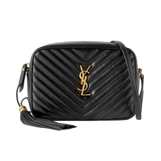 Saint Laurent Monogram Camera Lou Medium Quilted Black Leather Shoulder Bag - photo 1
