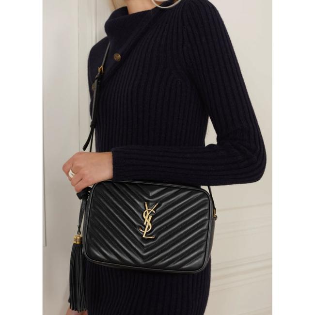 Saint Laurent Monogram Camera Lou Medium Quilted Black Leather Shoulder Bag - photo 2