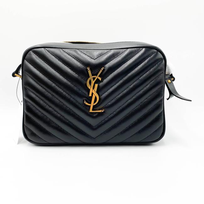 Saint Laurent Monogram Camera Lou Medium Quilted Black Leather Shoulder Bag - photo 4