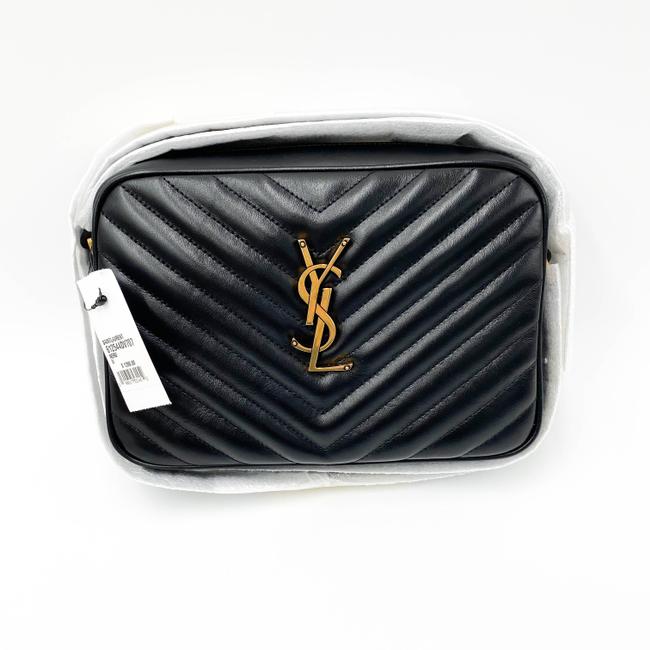 Saint Laurent Monogram Camera Lou Medium Quilted Black Leather Shoulder Bag - photo 5