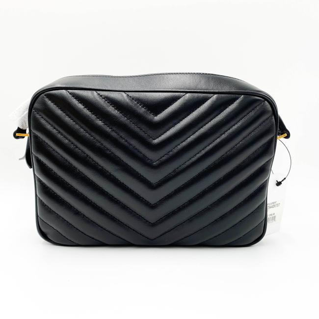 Saint Laurent Monogram Camera Lou Medium Quilted Black Leather Shoulder Bag - photo 6