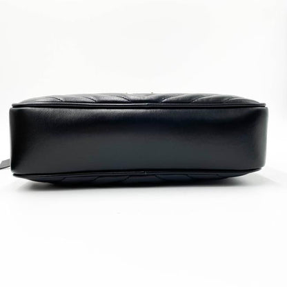 Saint Laurent Monogram Camera Lou Medium Quilted Black Leather Shoulder Bag - photo 8