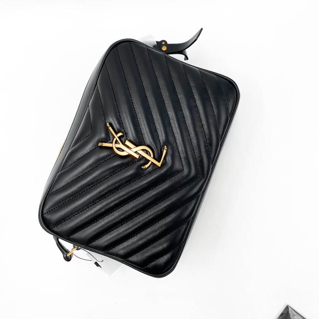 Saint Laurent Monogram Camera Lou Medium Quilted Black Leather Shoulder Bag - photo 9