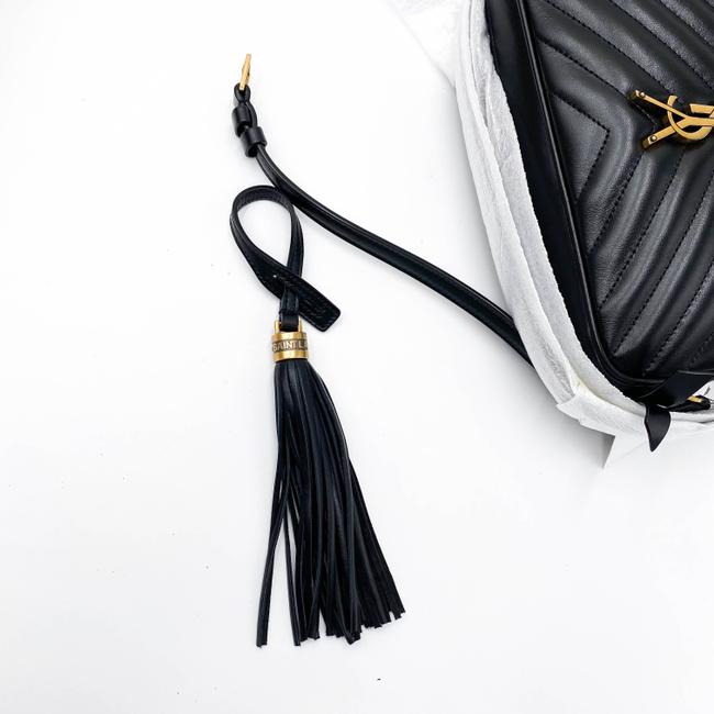 Saint Laurent Monogram Camera Lou Medium Quilted Black Leather Shoulder Bag - photo 10