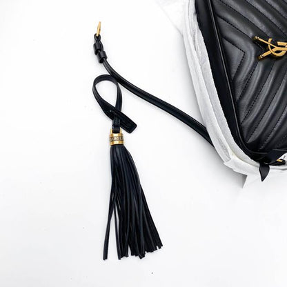 Saint Laurent Monogram Camera Lou Medium Quilted Black Leather Shoulder Bag - photo 10