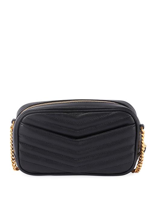 Saint Laurent Monogram Camera Lou Mini Black Leather Cross Body Bag - photo 3