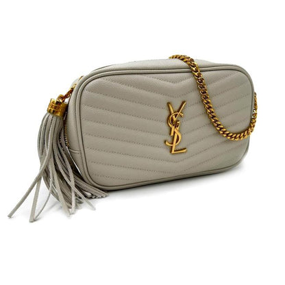 Saint Laurent Monogram Camera Lou Mini Cream White Leather Cross Body Bag - image 5