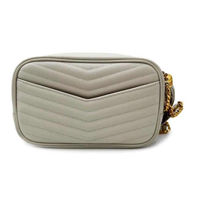 Saint Laurent Monogram Camera Lou Mini Cream White Leather Cross Body Bag - image 8