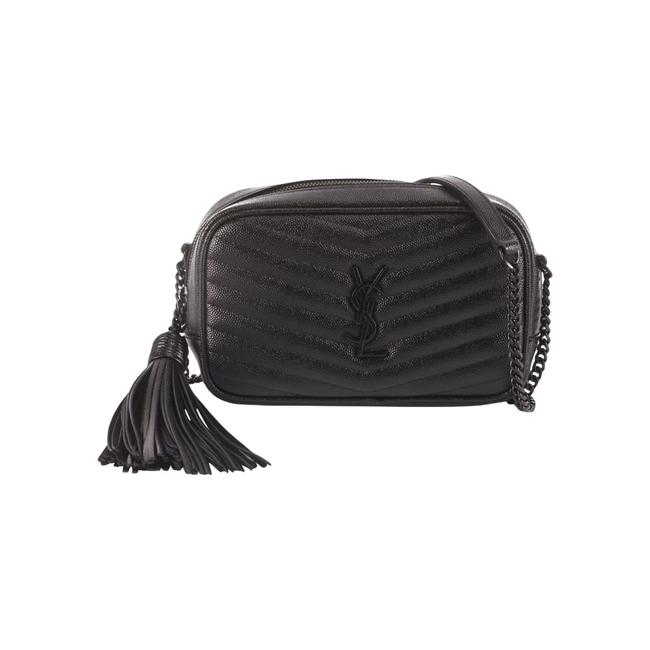 Saint Laurent Monogram Camera Lou Mini Matelasse Black Leather Cross Body Bag - image 1