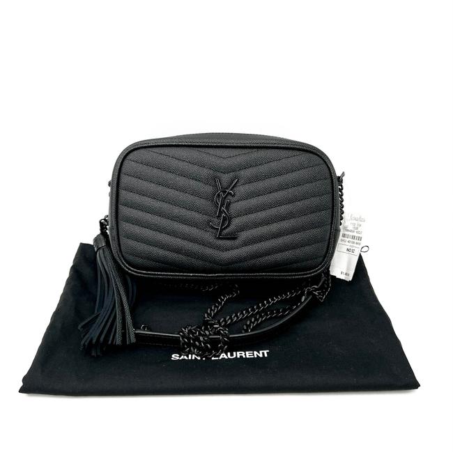 Saint Laurent Monogram Camera Lou Mini Matelasse Black Leather Cross Body Bag - image 4