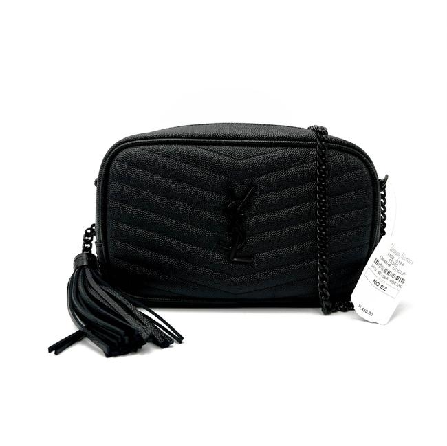 Saint Laurent Monogram Camera Lou Mini Matelasse Black Leather Cross Body Bag - image 8