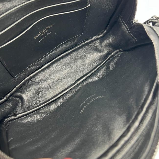 Saint Laurent Monogram Camera Lou Mini Matelasse Black Leather Cross Body Bag - image 10