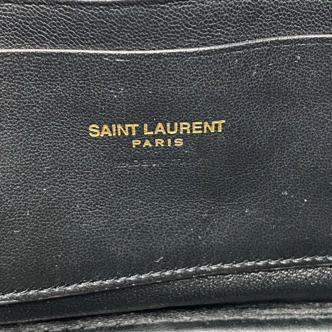 Saint Laurent Monogram Camera Lou Mini Raffia Black Leather Cross Body Bag - photo 11