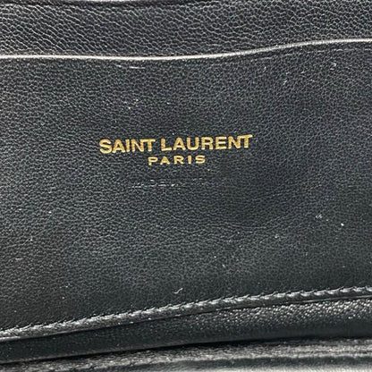 Saint Laurent Monogram Camera Lou Mini Raffia Black Leather Cross Body Bag - photo 11