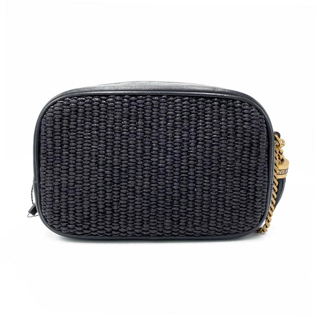 Saint Laurent Monogram Camera Lou Mini Raffia Black Leather Cross Body Bag - photo 6