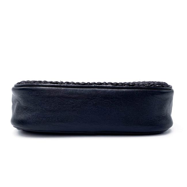 Saint Laurent Monogram Camera Lou Mini Raffia Black Leather Cross Body Bag - photo 7