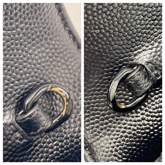 Saint Laurent Chain Wallet Monogram Envelope Grain De Poudre Matelasse Chevron Woc Black Leather Shoulder Bag - image 11