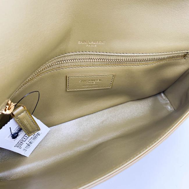 Saint Laurent Monogram Kate 99 Lizard Embossed Brown Suede Leather Shoulder Bag - photo 10