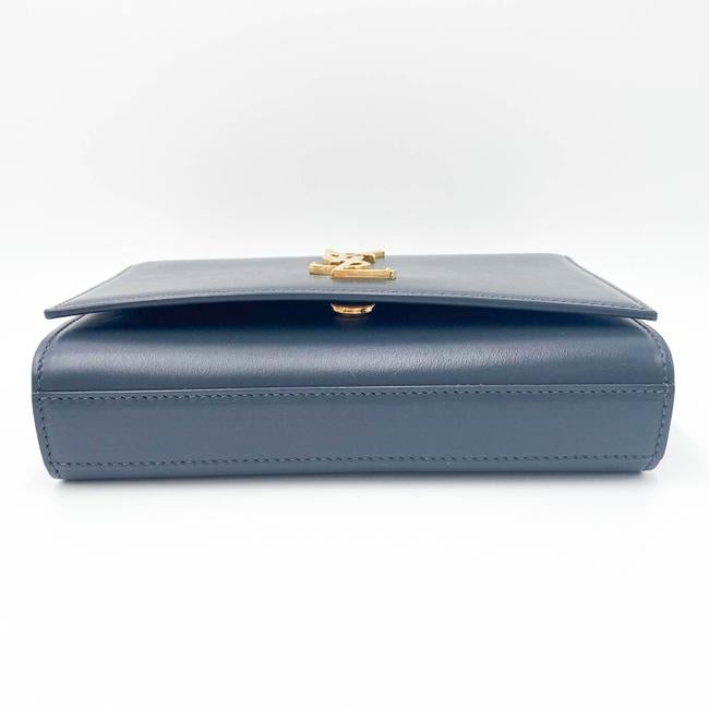 Saint Laurent Monogram Kate Belt In Grey Leather Messenger Bag - photo 6