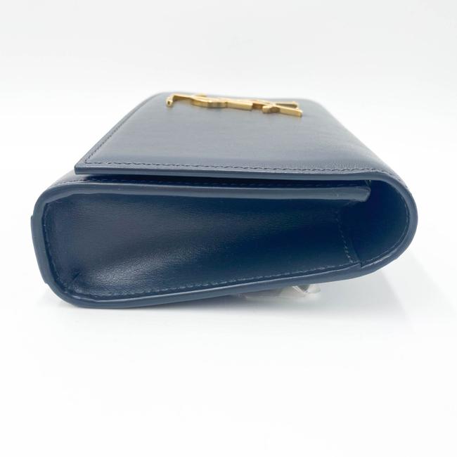 Saint Laurent Monogram Kate Belt In Grey Leather Messenger Bag - photo 7