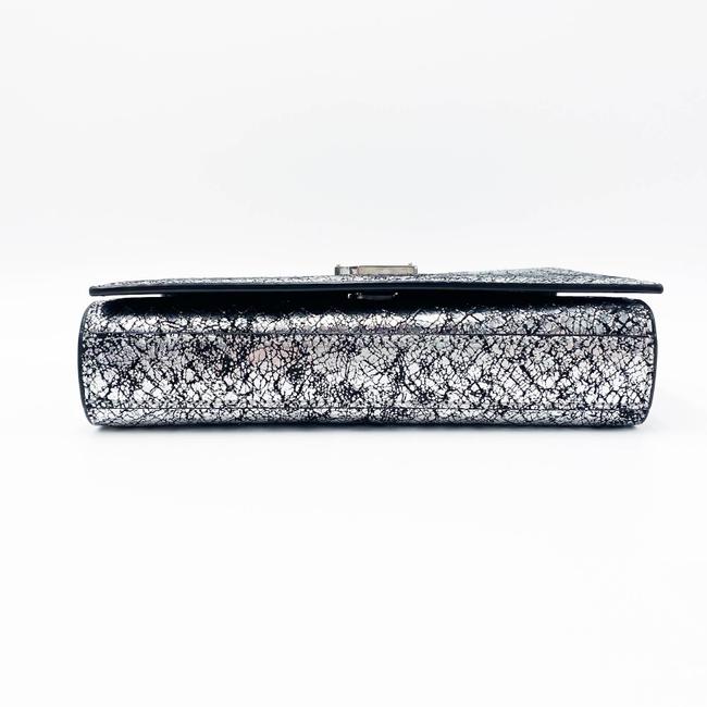 Saint Laurent Monogram Kate Belt Metallic Calfskin Silver Leather Messenger Bag - photo 8