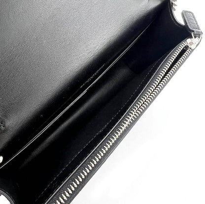Saint Laurent Monogram Kate Chain Wallet Croc Embossed Monogram Tassel Black Calfskin Leather Shoulder Bag - image 11
