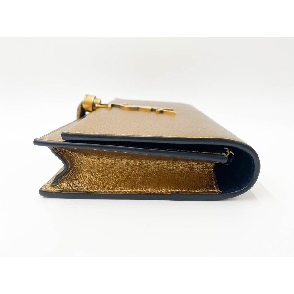 Saint Laurent Monogram Kate Chain Wallet Crossbody Monogram Tassel Gold Leather Shoulder Bag - image 7
