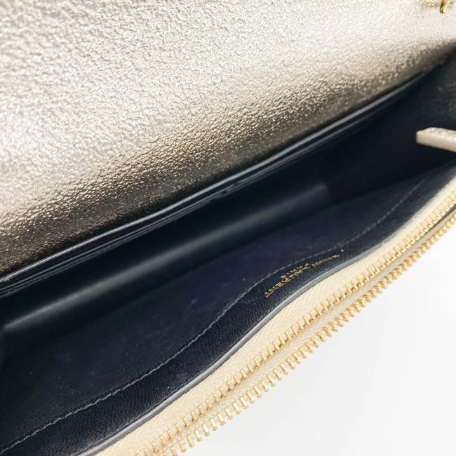 Saint Laurent Monogram Kate Chain Wallet Metallic Calfskin Monogram Tassel Gold Cross Body Bag - image 7
